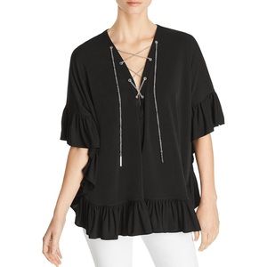 COPY - Michael Kors Chain Lace Caftan Top